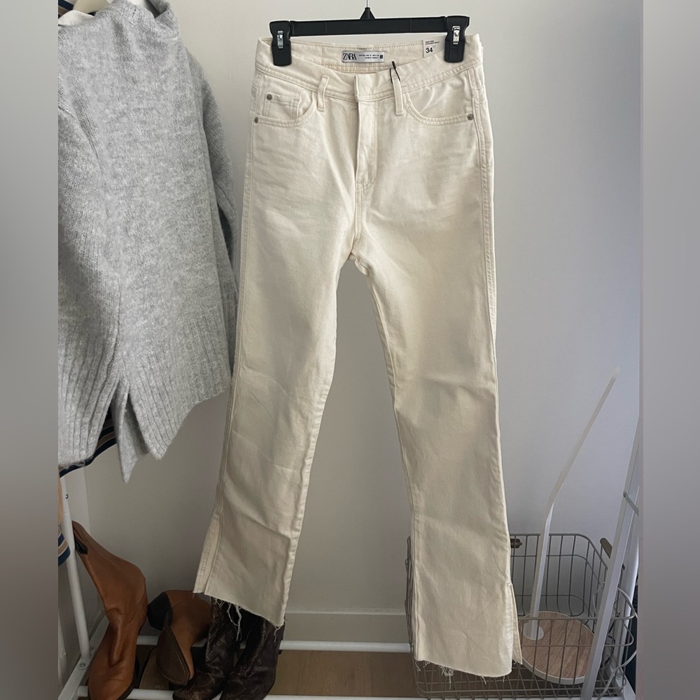 Split hem pants